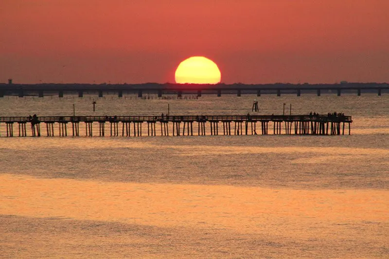 Pier sunset
